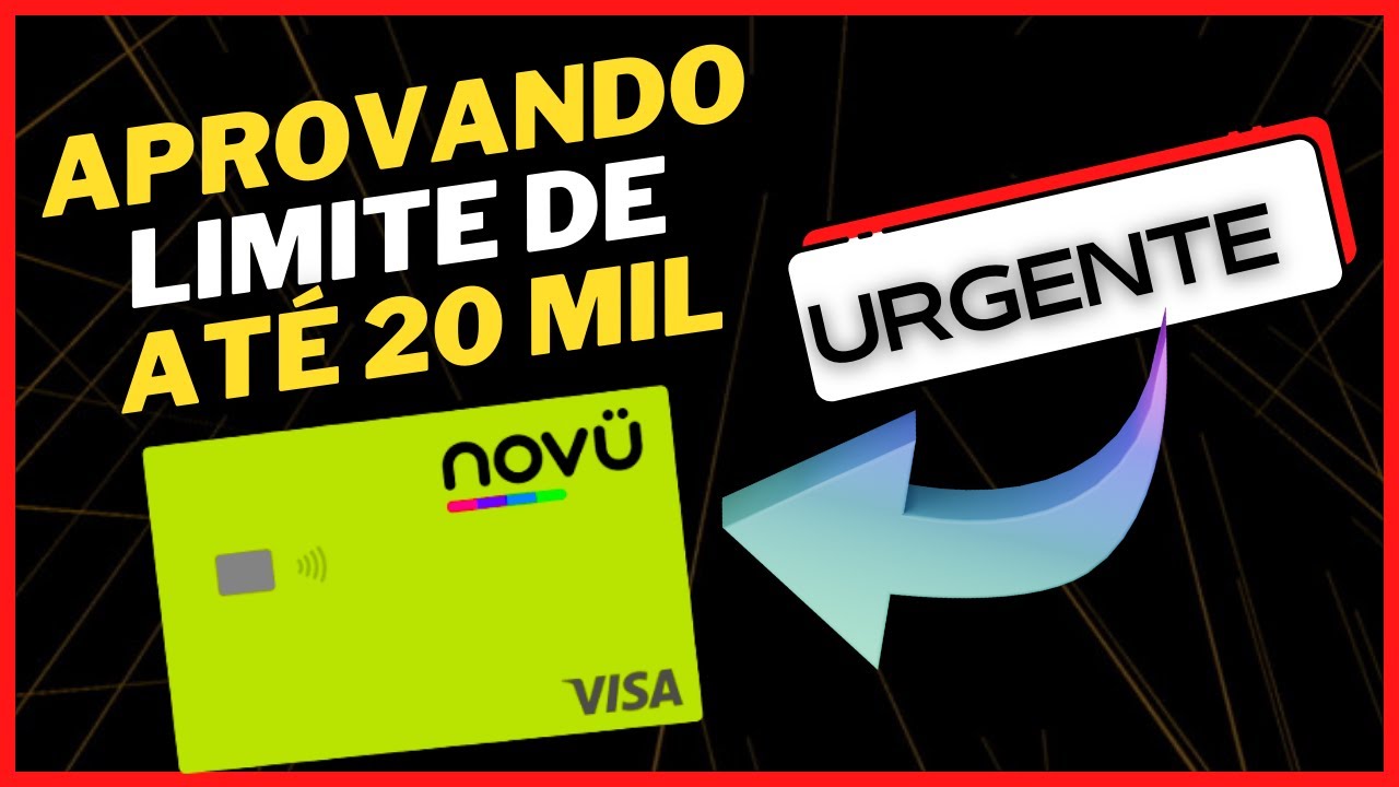 NOVU CARD ESSE NOVO CARTÃO TA SURPREENDENDO, SÓ LIMITE ALTO!