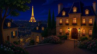 oldies drifting from another room at 2 a.m.  on a silent paris night, 1940's