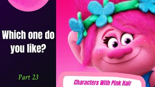 Thirteen Animated Characters With Pink Hair Thirteen Animated Characters With Pink Hair