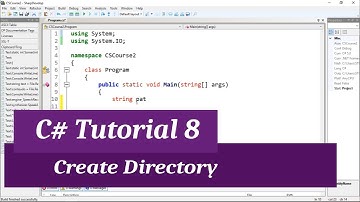 C# Intermediate I Tutorial 8 - Create a New Directory