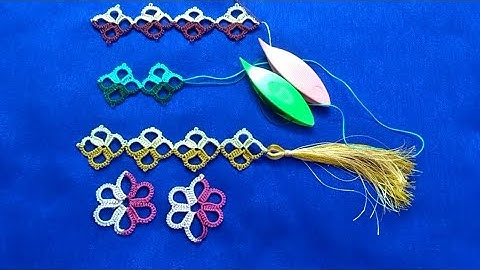 Split or Double coloured Floral Lace Pattern using Rings and Split Rings, Video #50
