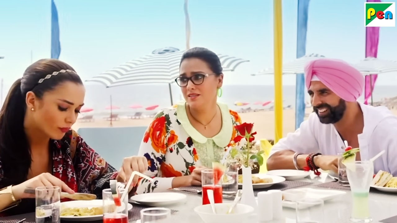 अंग्रेज़ औरत और हिंदी आदमी के बीच फसी Lara Dutta - Akshay Kumar, Amy J - Singh Is Bliing कॉमेडी सीन