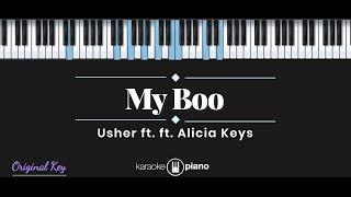 Miniatura de "My Boo - Usher ft. Alicia Keys (KARAOKE PIANO - ORIGINAL KEY)"