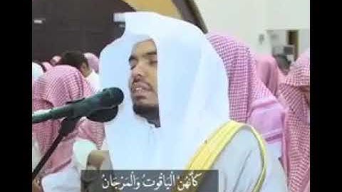 ابداع الشيخ ياسر الدوسري  من سورة الرحمن