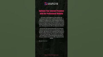 Optimize Your Internet Presence with Our Professional Website