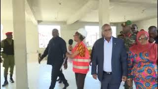 UWEKAJI WA JIWE LA MSINGI UJENZI WA OFISI YA  MAKAO MAKUU YA HALMASHAURI YA KAHAMA