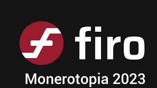 Reuben Yap Monerotopia 2023 on Firos Lelantus Spark.