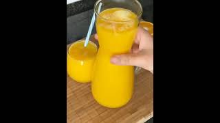 طريقة عمل عصير برتقال و المانجو لذيذ جدا - delicious orange and mango juice