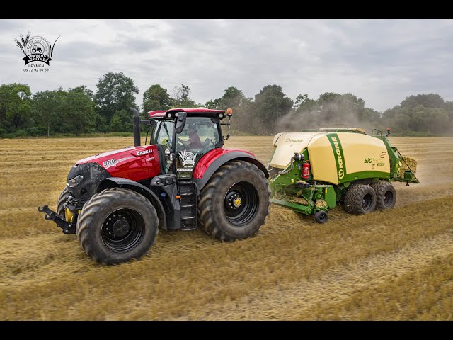 OPTUM 300 & KRONE BIG PACK FULL ROUES NOIRES ⚫️ au pressage de la PAILLE 2021 🌾 avec l’ETA OSER 🤩