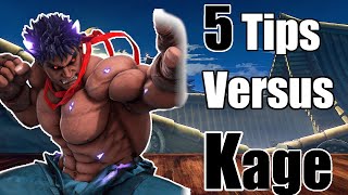 SFV 5 Tips to help you online (How to win against Kage/ Kage matchup guide Season 5/ 2020)
