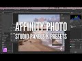 Customise Your Affinity Photo Layout with Studio Panels and Presets