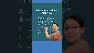 Solve the equation to find A,B,C 2 Solve the equation to find A,B,C 2