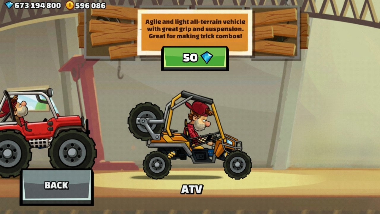 НОВЫЙ КВАДРОЦИКЛ!! РАЗБЛОКИРОВАН В - Гонки по подъему на холм 2