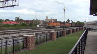 BNSF Empty Coal Train At the Dalton Depot, Dalton Georgia 7-3-2015