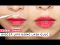 Lash Glue Lips 👄 - The Latest Makeup Trend? 🤔