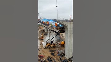 ⚠️ Disaster at a faulty bridge construction site. 🏗️💥 #bridgecollapse #constructionfail