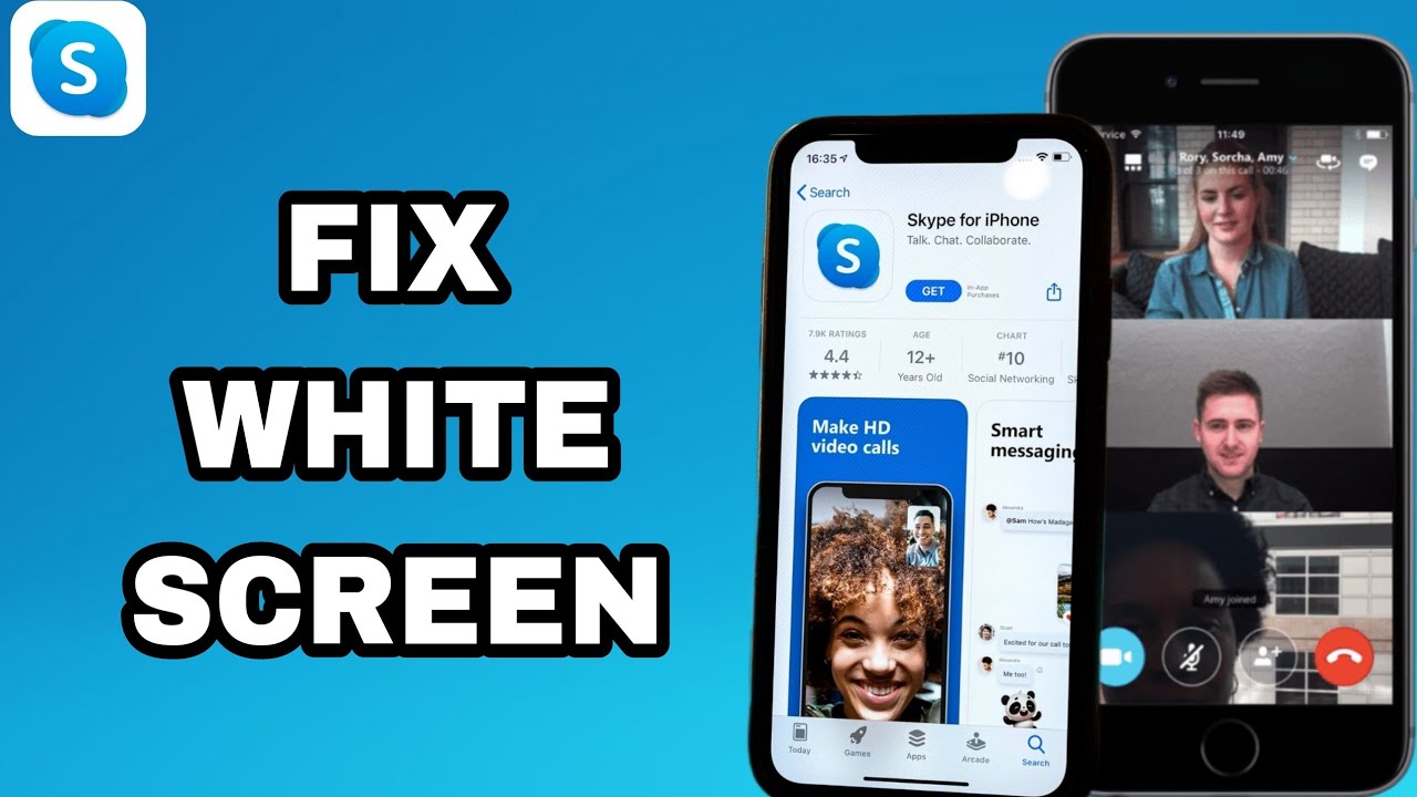 How To Fix And Solve Skype App White Screen | Final Solution - YouTube