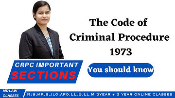 Crpc important sections | for judiciary  | in hindi