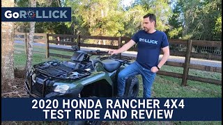 2020 Honda Rancher 4x4 Test Ride and Review | GoRollick Reviews