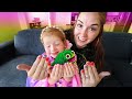 ADLEY PRINCESS MAKEOVER!! Surprise Date with Mom for first Tangled manicure!