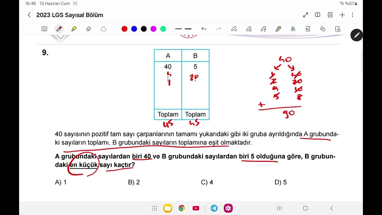2023 LGS Çözümleri