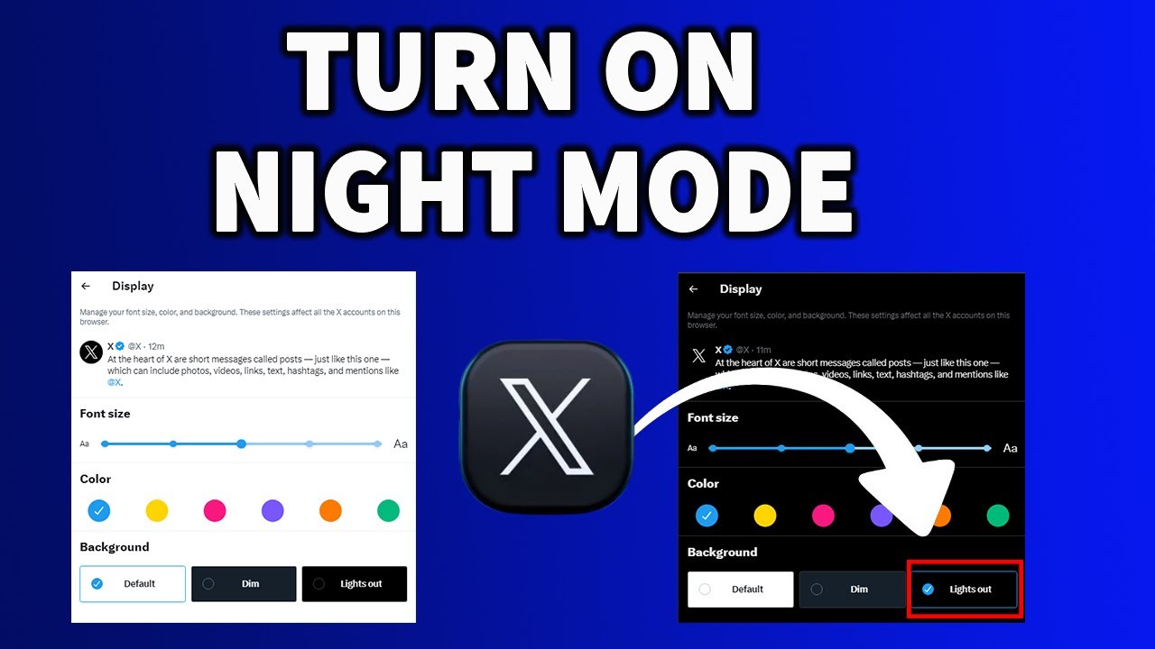 How to turn on night mode in Twitter/X [update 2024]