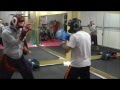 1R Sparring Boxing Training ボクシング スパーリング Promise lesson Boxing Training ボクシング 約束稽古 攻撃 防御 ミット 対面シャドー