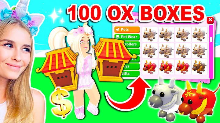 Opening 100 Ox Boxes To Get The *LEGENDARY* Metal Ox In Adopt Me! (Roblox)