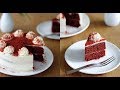 「Eng Sub/中字」轻卡红丝绒/Low Fat Red Velvet Cake/无需抹面的装饰方法+独特配方