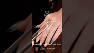 Nhẫn Halo Emerald Sang Trọng 2026 | Trang Sức HAR #kimcuong #viral #ring