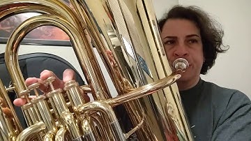 Eb (E-flat) Major Scale, Arpeggio, and Thirds for Tuba by Nathaniel Oxford for Band Students