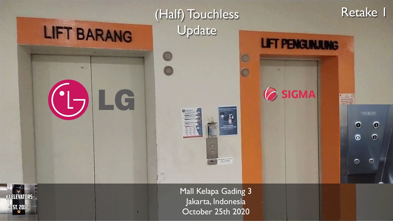 (Half) Touchless Update | Original & Modernized Lifts - Summarecon Mall Kelapa Gading 3, Jakarta