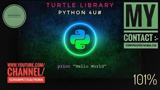 Python🐢 Turtle library |  How to draw using Python  |  How to import tkinter