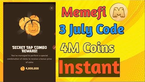 Memefi ( 1-11 Level ) Today 3,000,000 Coins Code | Memefi Secret combo | Memefi Secret | Memefi