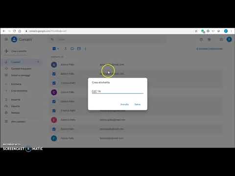 Come raggruppare i contatti Gmail