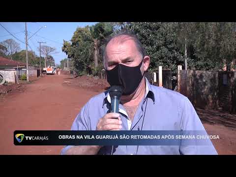 Obras na Vila Guarujá são retomadas após semana chuvosa em Campo Mourão