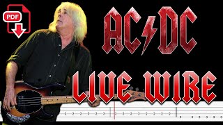 AC/DC - Live Wire (🔴Bass Tabs | Notation) @ChamisBass #chamisbass # ...
