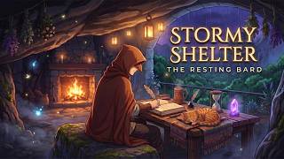 Stormy Shelter ⛈️ Soft Fantasy Medieval Music for Relaxing & Study screenshot 4
