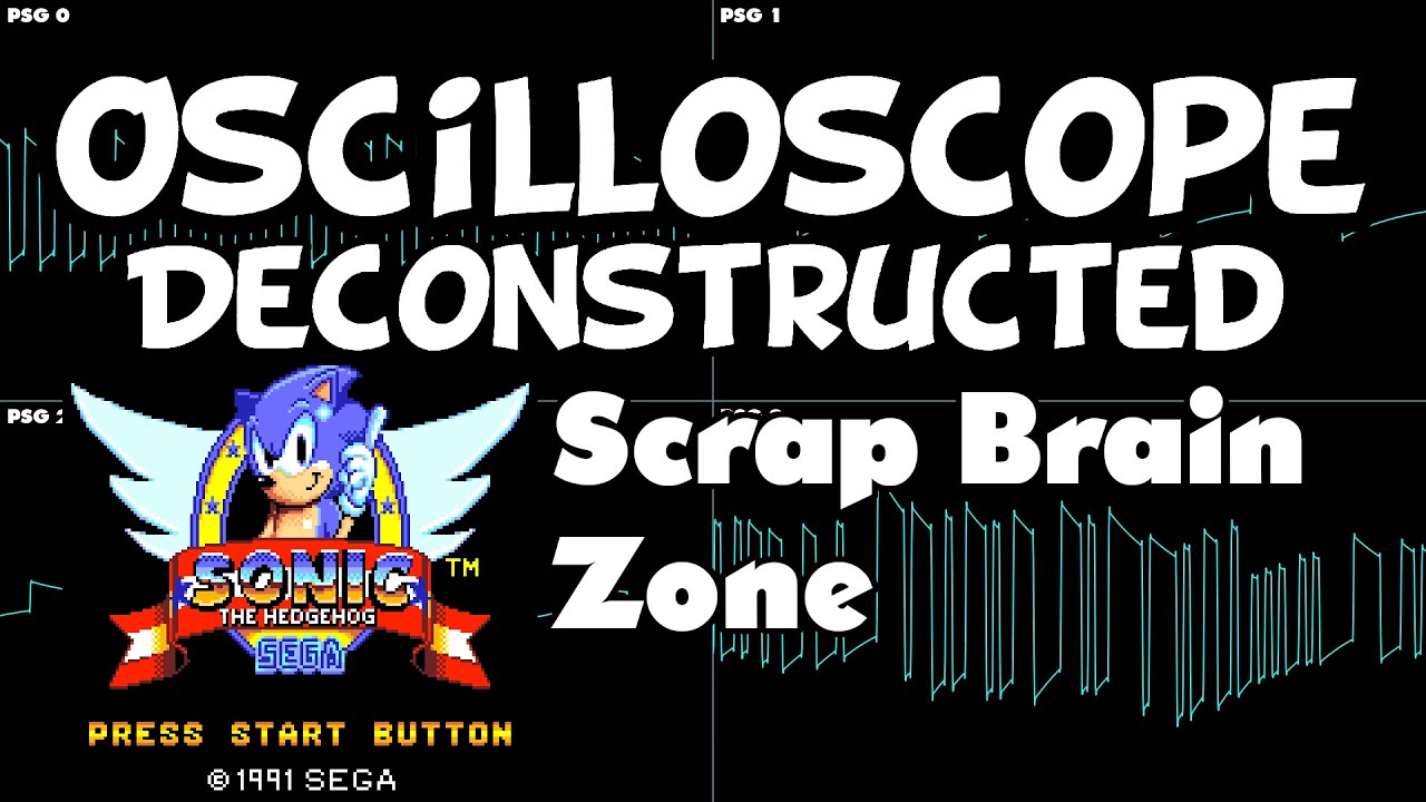 Sonic 1 (master system) - Scrap Brain Zone - Oscilloscope Deconstruction