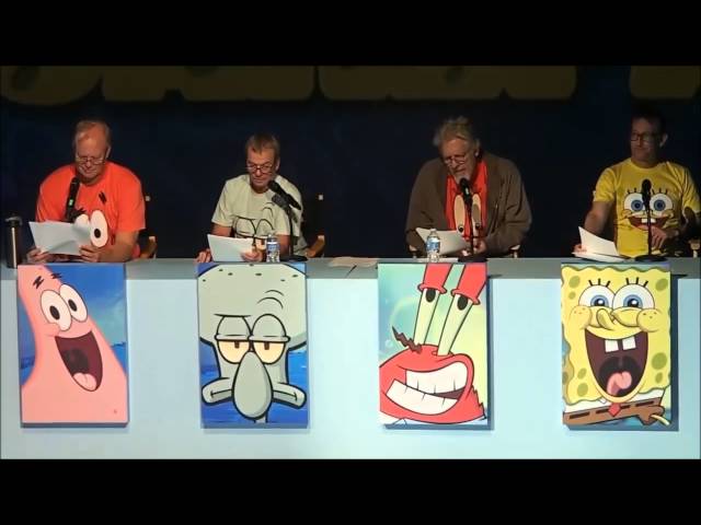 SpongeBob: Live Read of Help Wanted, Sept 7, 2013 FULL EVENT class=