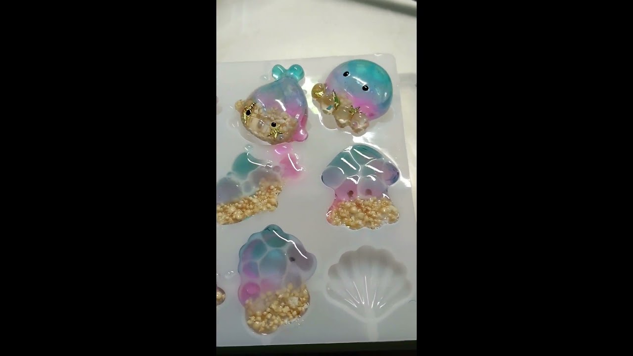海#レジン #ハンドメイド - YouTube
