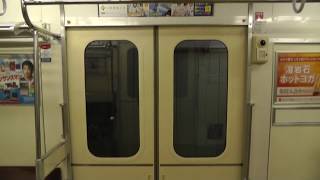 名鉄6800系6832Fのドア開閉シーン