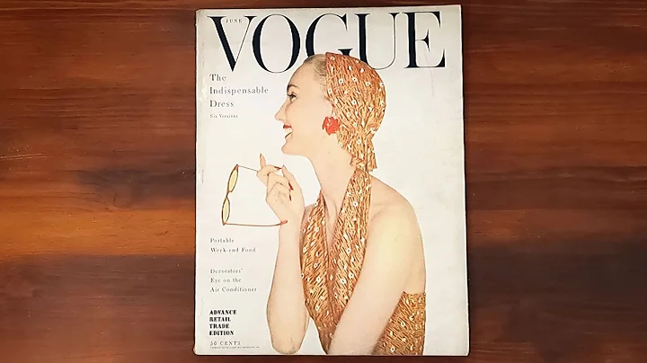 1954 June ASMR Magazine Flip Through: Vogue w Eric...