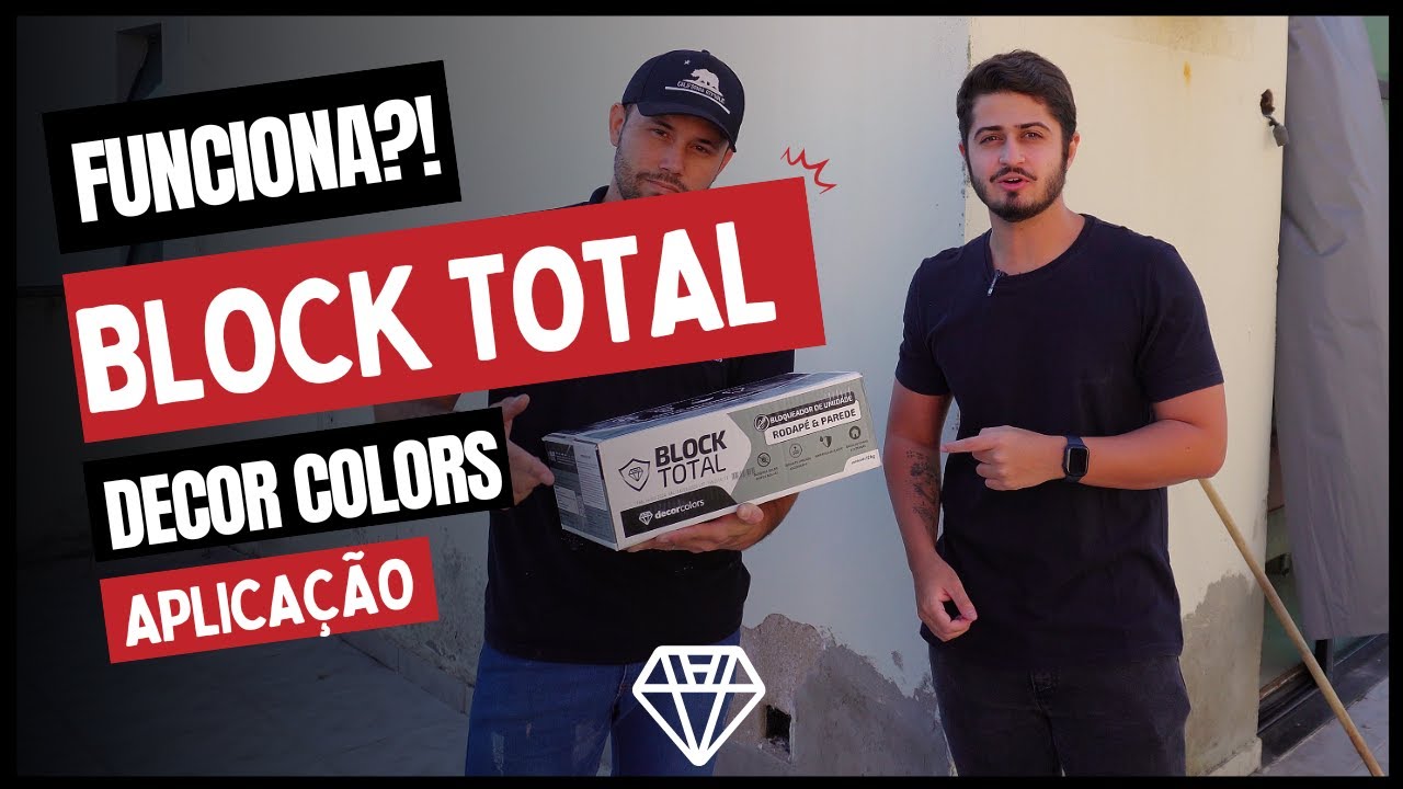 TESTANDO O BLOCK TOTAL DA DECOR COLORS (Bloqueador de umidade