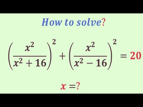 A awesome mathematics problem | Olympiad Question | can you solve this ...