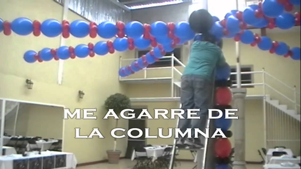 curso decoracion con globos spiderman video 2 wmv - YouTube