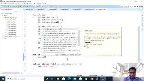 Event Handling TextListener WindowListener