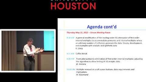 Arthur Weglein - 2012 M-OSRP Annual Technical Review video