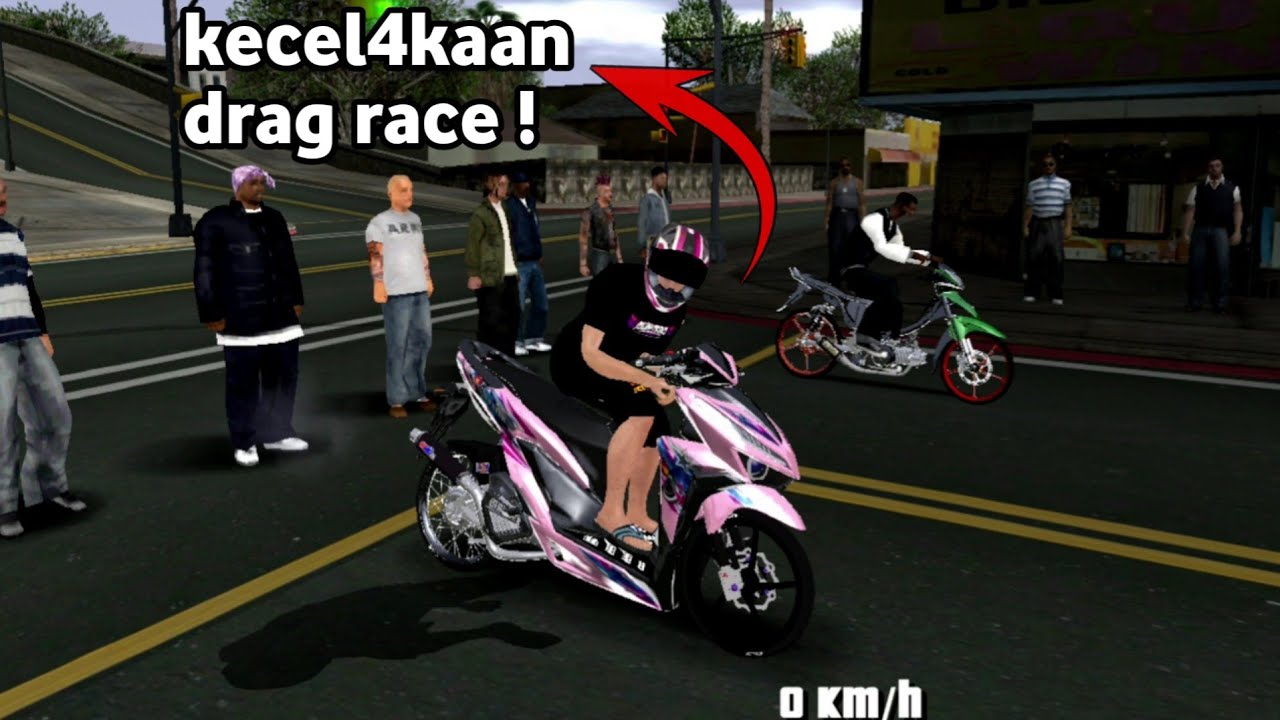 KUMPULAN KECEL4KAAN DRAG RACE SPEK GOIB ! GTA SA ANDREAS - YouTube