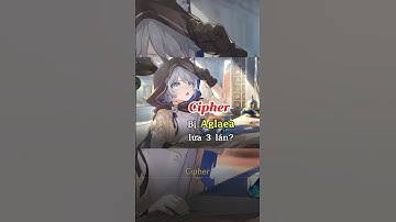 Cipher cũng bị Aglaea dắt sao 🤡 (Part 1) #honkaistarrail #hsrcreators #hyacine #cipher #hsrfanart